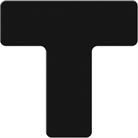 Marqueurs all&eacute;g&eacute;e/5S Armor Stripe, T, 6" lo x 6" la, Noir, Plastique Ontario Packaging