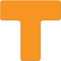 Marqueurs all&eacute;g&eacute;e/5S Armor Stripe, T, 6" lo x 6" la, Orange, Plastique Ontario Packaging