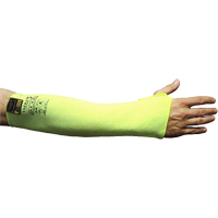 Cut Resistant Sleeve with Thumbhole, Taeki 5™, 18", EN 388 Level 4, High Visibility Yellow SFQ716 | Ontario Packaging