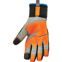 ProFlex&reg; 818WP Performance High-Visibility Thermal Waterproof Utility Gloves, Polyurethane Palm, Size Small Ontario Packaging