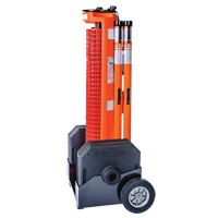 Rapid Roll Wheeled Barrier , 50' L, Plastic, Orange SFU863 | Ontario Packaging
