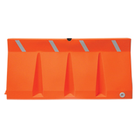 Traffic Barriers, Water-Filled, 69.75" L x 33.75" H, Orange SFV004 | Ontario Packaging