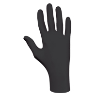 6112PF Biodegradable Gloves, X-Small, Nitrile, 4-mil, Powder-Free, Black Ontario Packaging