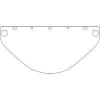 Dynamic Die Cut Faceshield Visor, PETG, Clear Tint Ontario Packaging