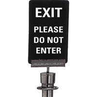 "Exit: Please Do Not Enter" Crowd Control Sign, 11" x 7", Plastic, English Ontario Packaging