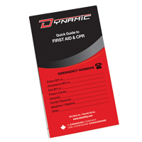 Dynamic™ First Aid Pocket Guide SGB069 | Ontario Packaging