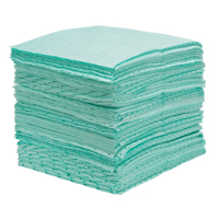 Premium Bonded Sorbent Pads, Hazmat, 15" x 18", 30 gal. Absorbancy Ontario Packaging