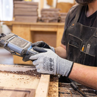 Cut Resistant Glove, Size Small/7, 10 Gauge, Foam Nitrile Coated, Dyneema&reg; Shell, ASTM ANSI Level A3/EN 388 Level C Ontario Packaging
