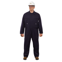 UltraSoft<sup>®</sup> Arc Flash & FR Coveralls, Size 46, Navy Blue, 12.4 cal/cm2 SGC558 | Ontario Packaging
