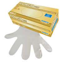 Disposable Glove, Small, Polyethylene, 1-mil, Powder-Free, Clear Ontario Packaging