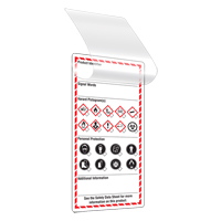 Self-Laminating Workplace Tags, Cardstock, 3" W x 6" H, English SGD765 | Ontario Packaging