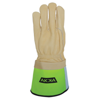 Lineman's Gloves, Large, Grain Cowhide Palm SGE165 | Ontario Packaging