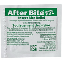 After Bite Insect Sting Relief Towelettes Ontario Packaging