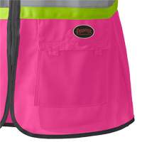139PK Women's Safety Vest, Pink, X-Small, Polyester Ontario Packaging