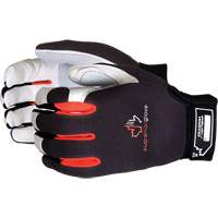 Clutch Gear&reg; Mechanic's Gloves, Grain Leather/Split Leather Palm, Size Small Ontario Packaging