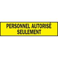 Warning Barricade Tape, French, 3" W x 200' L, 3.5 mils, Black on Yellow SGF848 | Ontario Packaging