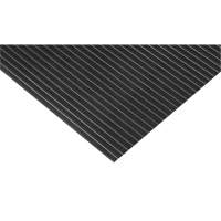 Wide-Ribbed Matting, Wiper, 3' x 75' x 1/8", Black SGG088 | Ontario Packaging