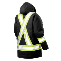 Safety Parka, Black, Large Ontario Packaging