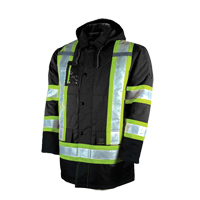 Lined Safety Parka, Black, Large Ontario Packaging
