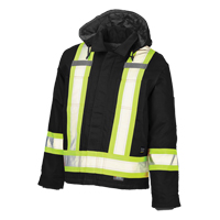 Safety Jacket, Black, Large Ontario Packaging