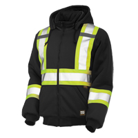 Insulated Safety Hoodie, Polyester, Large, Black Ontario Packaging