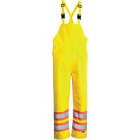 Open Road&reg; Bib Pants, Polyester, Small, High Visibility Lime-Yellow Ontario Packaging