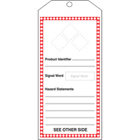 Tr&egrave;s grande &eacute;tiquette SGH, Papier cartonn&eacute;, 3-7/8" la x 8-1/2" h, Anglais Ontario Packaging