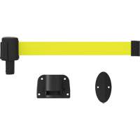 PLUS Wall Mount Barrier System, Plastic, Screw Mount, 15', Yellow Tape Ontario Packaging