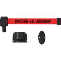PLUS Wall Mount Barrier System, Plastic, Screw Mount, 15', Red Tape Ontario Packaging