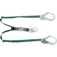 V-Series Lanyard, 6', Rebar Hook Center, Snap Hook Leg Ends, Polyester Ontario Packaging
