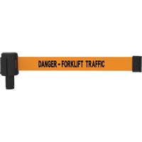 PLUS Banner Cassette, Danger - Forklift Traffic, 15', Orange Tape SGL021 | Ontario Packaging