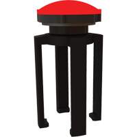 PLUS Barrier System Strobe Light Bracket & Red Strobe Light, Black SGL034 | Ontario Packaging