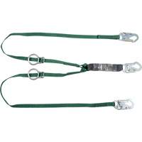 V-Series Tie-Back Lanyard, 6', Snap Hook Center, Snap Hook Leg Ends, Polyester Ontario Packaging
