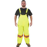 RZ1000 Rain Bib Pants, Polyester, Small, High Visibility Lime-Yellow Ontario Packaging