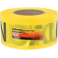 Scotch<sup>®</sup> Buried Barricade Tape, English, 3" W x 1000' L, 2 mils, Black on Yellow SGN226 | Ontario Packaging