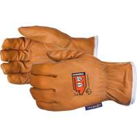 Endura&reg; High-Cut Driver's Gloves, Small, Grain Goatskin Palm, Steel/Para-Aramid Inner Lining Ontario Packaging