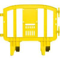 Minit Barricade, Interlocking, 49" L x 39" H, Yellow SGN474 | Ontario Packaging