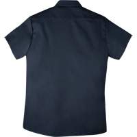 Chemise de travail &agrave; manches courtes en tissu crois&eacute; avec boutons-pression, Hommes, Petit, Bleu marine Ontario Packaging