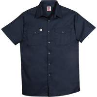 Chemise de travail &agrave; manches courtes en tissu crois&eacute;, Hommes, 4T-Grand, Bleu marine Ontario Packaging
