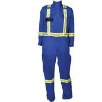 Firewall FR<sup>®</sup> CSA Striped Coveralls, Size 2X-Small, Royal Blue SGO077 | Ontario Packaging