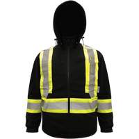 High-Visibility Hoodie, Polyester, Black, Small Ontario Packaging
