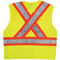 Safety Vest, High Visibility Lime-Yellow, 2X-Large/3X-Large, Polyester Ontario Packaging