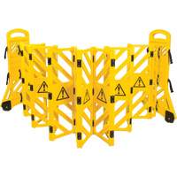Portable Mobile Barrier, 40" H x 13' L, Yellow SGO660 | Ontario Packaging