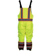 Insulated Overalls, Polyester/Polyurethane, Small, High Visibility Lime-Yellow SGO755 | Ontario Packaging