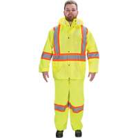 RZ1000 Rain Suit, Polyester, Small, High Visibility Lime-Yellow Ontario Packaging
