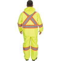 RZ1000 Rain Suit, Polyester, Small, High Visibility Lime-Yellow Ontario Packaging