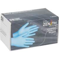 Gants jetables en paquets pour distributeur, Moyen, Nitrile, 4,5 mils, Sans poudre, Bleu Ontario Packaging