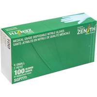 Gants jetables de calibre m&eacute;dical r&eacute;sistants &agrave; la perforation, T-petit, Nitrile, 4,5 mils, Sans poudre, Bleu, Classe 2 Ontario Packaging
