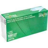 Gants jetables de calibre m&eacute;dical r&eacute;sistants &agrave; la perforation, T-Grand, Nitrile, 4,5 mils, Sans poudre, Bleu, Classe 2 Ontario Packaging