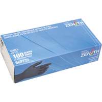Puncture-Resistant Medical-Grade Disposable Gloves, Small, Nitrile, 5-mil, Powder-Free, Black, Class 2 Ontario Packaging
